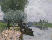 Alfred Sisley La Seine a Bougival oil painting artist